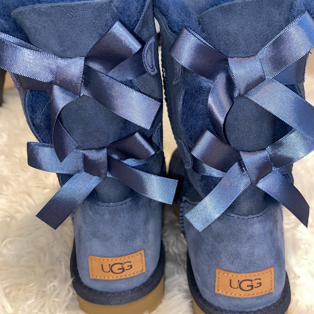 Blue Bailey Bow Uggs